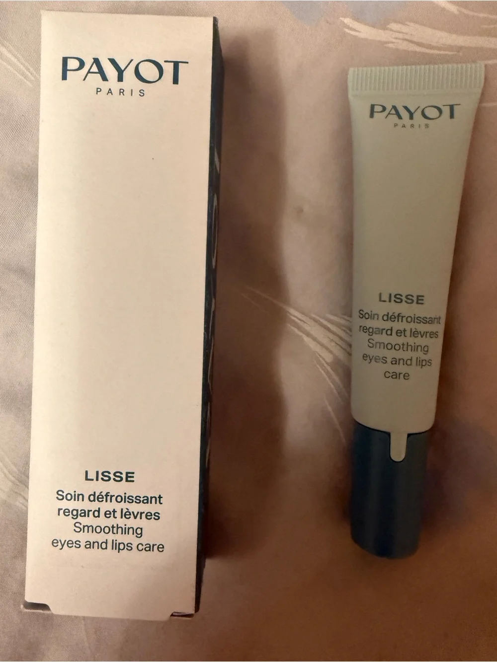 PAYOT Lisse Smoothing Eyes & Lips Care Cream Wrinkles Hyaluronic 0.5 fl oz